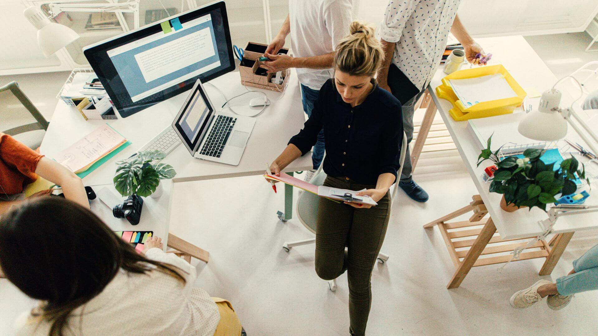 Team i strategimöte för innovation och digitalisering
